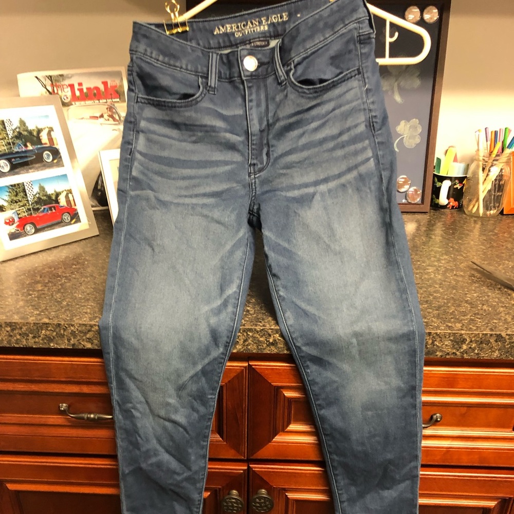 American Eagle hirise super super stretch jeggings